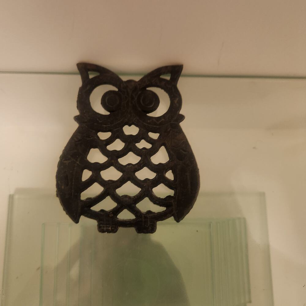 Cast Iron Owl Trivet
